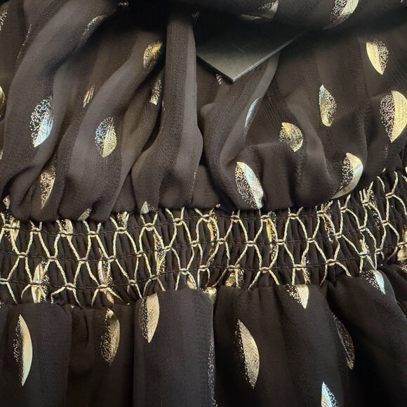 House of Harlow 1960 x Revolve — Gold Foil Halter Midi Dress (Size S) NWT - Picture 4 of 7